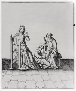 ブランシュドカスティーユ（1188-1252）フランスの女王と息子のルイ 作： French School